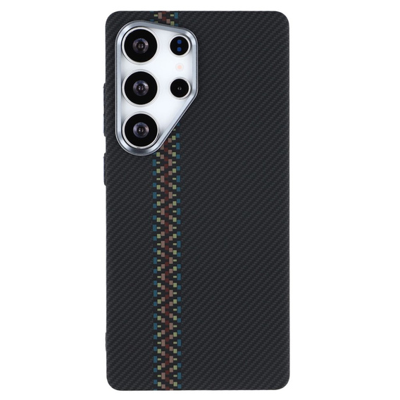 Puzdro pre Samsung S25 Ultra, Carbon Fiber MagSafe, čierne