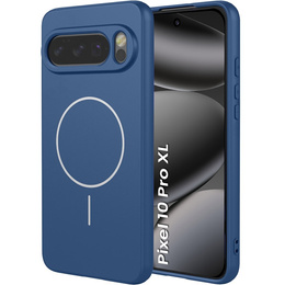 Silikónové puzdro pre Google Pixel 10 Pro XL, pre MagSafe, modré