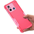 Obrnené puzdro pre Xiaomi Redmi 12C, Dual-Layer, ružové