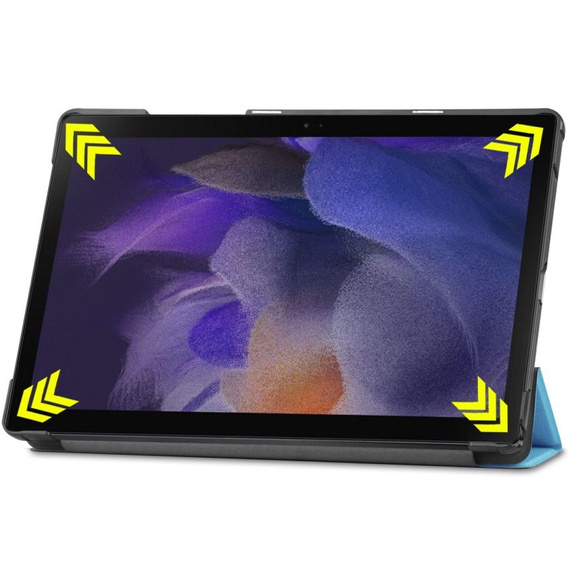 Puzdro pre Samsung Galaxy Tab A8 10.5 SM-X200 SM-X205, Smartcase, modré