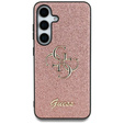 GUESS Obal na mobil pre Samsung Galaxy S25 Ultra, 4G Big Metal Logo, ružové
