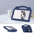Detské puzdro pre Samsung Galaxy Tab A7 Lite 8.7 T220/T225, Cute Patterns, so stojanom, tmavomodré