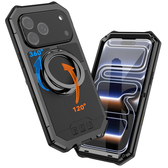 Puzdro R-JUST s MagSafe a stojanom pre iPhone 17 Pro Max