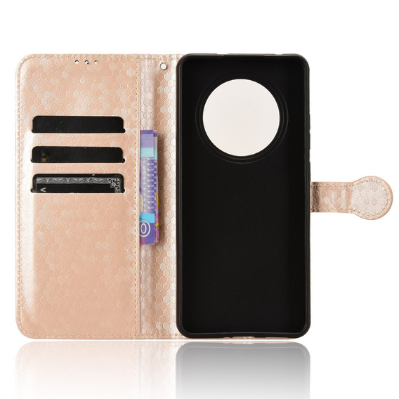 Flipové puzdro pre Oppo Reno 12FS / 12F, Wallet Rhombus, ružové