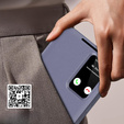 Flipové puzdro pre Samsung Galaxy A55 5G, Smart View Wallet, fialové