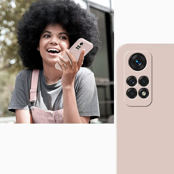 Obal na mobil pre Xiaomi Redmi Note 11 Pro 4G, Silicone Lite, ružové