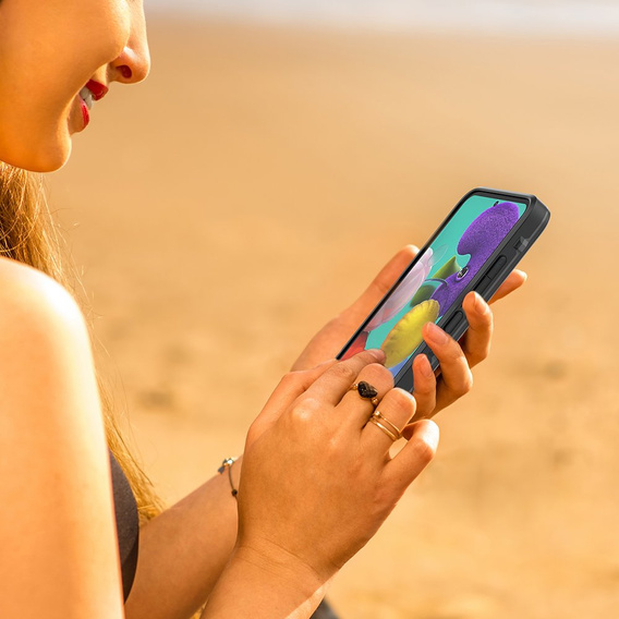 Vodotesné puzdro IP68 pre Samsung Galaxy A51 4G, Redpepper, čierne