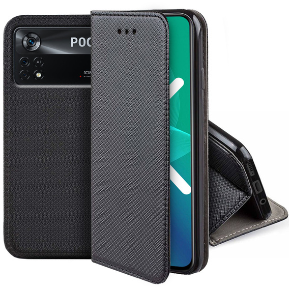 Klapkové puzdro pre Xiaomi Poco X4 Pro 5G, Wallet Smart Magnet, modré