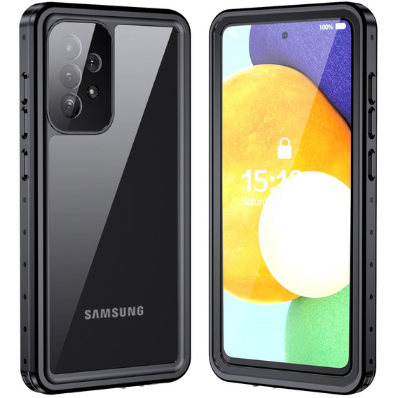 Vodotesné puzdro IP68 pre A52s 5G / A52 5G / A52 4G, Redpepper, čierne