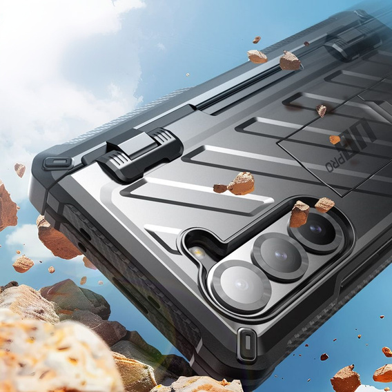 Puzdro Supcase Unicorn Beetle Pro so sklom 9H a priehradkou na Slim S-Pen pre Samsung Galaxy Z Fold6