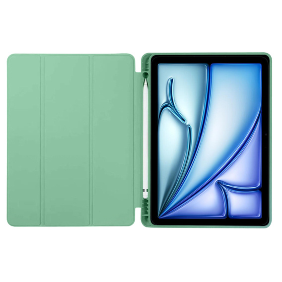 Puzdro pre Apple iPad Air 11" 6 gen. 2024 (A2902, Smartcase s priestorom pre stylus, zelený