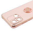 Obal na mobil pre Xiaomi Redmi 12C, Electro Ring, ružové rose gold