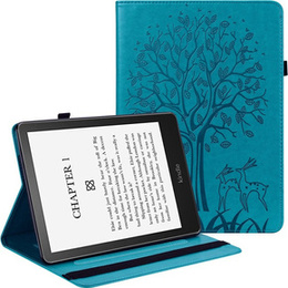 Puzdro s chlopňou pre Amazon Kindle Paperwhite 5 (2021), tree, modré