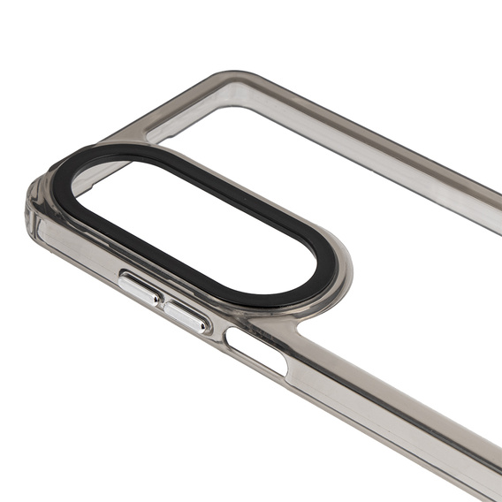 Obal na mobil pre Oppo A60, Fusion Hybrid, transparentné / čierne