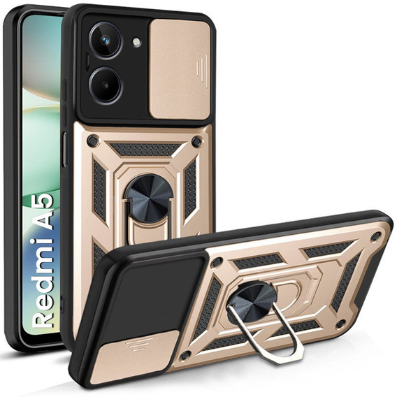 Obal na mobil pre Xiaomi Redmi A5, CamShield Slide, zlaté