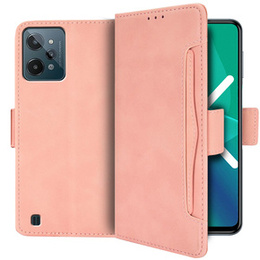 Klapkové puzdro pre Realme C31, Card Slot, ružové