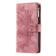 Klapkové puzdro pre Xiaomi Redmi Note 13 Pro 4G / Xiaomi Redmi Note 14S / Xiaomi Poco M6 Pro 4G, Mandala, ružové rose gold