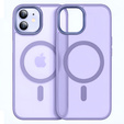 Puzdro pre iPhone 11, pre MagSafe, ERBORD Matt Case, fialový + sklo na displej