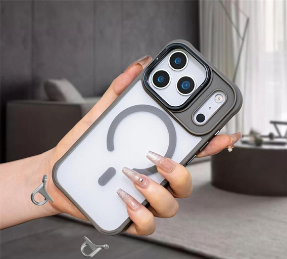 Puzdro s podstavcom a odnímateľnou šnúrkou, pre MagSafe pre iPhone 17 Pro