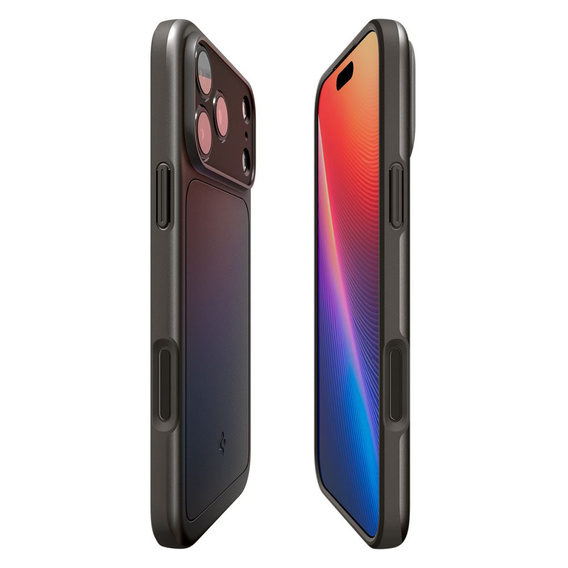 Puzdro Spigen pre iPhone 17 Pro, Thin Fit MagSafe, strieborná