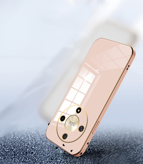 Puzdro pre Honor Magic 5 Lite, Glamour CamShield, ružové rose gold