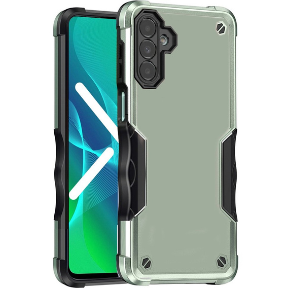 Obrnené puzdro pre Samsung Galaxy A14 4G/5G, Dual-Layer, zelený