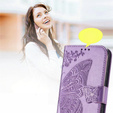Klapkové puzdro pre Realme 12, Butterfly, fialové