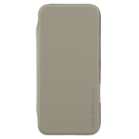Puzdro X-LEVEL pre iPhone 16 Pro, Magnetic Card Holder, sivé