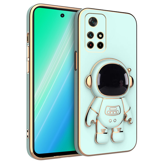 Obal na mobil pre Xiaomi Redmi Note 11 Pro 4G / 5G, Astronaut, zelený