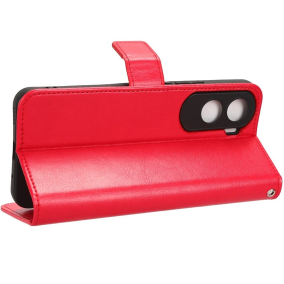 Klapkové puzdro pre Honor 90 Lite 5G, Crazy Horse Wallet, červené