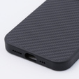 Puzdro pre iPhone 15 Pro, Aramid Fiber Cover, čierne