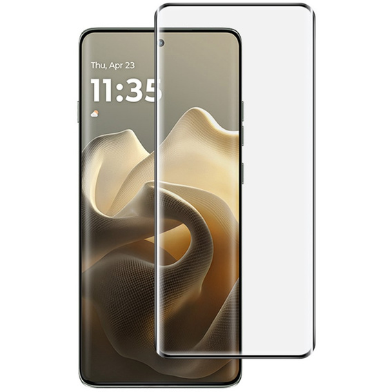 3D tvrdené sklo pre Motorola Edge 60 Pro, čierny rám