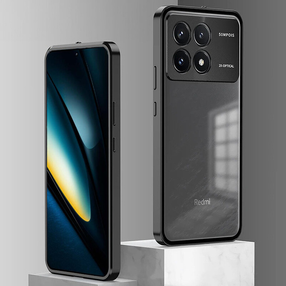 Puzdro pre Xiaomi Poco F6 Pro, Frame Case, čierne