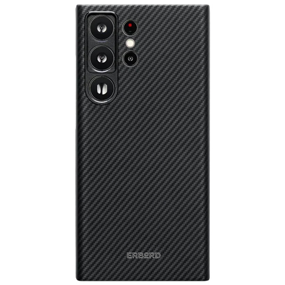 Puzdro pre Samsung Galaxy S25 Ultra, ERBORD Full Kevlar, pre MagSafe, čierne