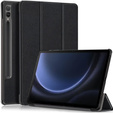 Puzdro pre Samsung Galaxy Tab S9 FE+ Plus, Smartcase s priestorom pre stylus, čierne