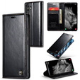 CASEME flipové puzdro pre Samsung Galaxy A34 5G, Waxy Textured, čierne
