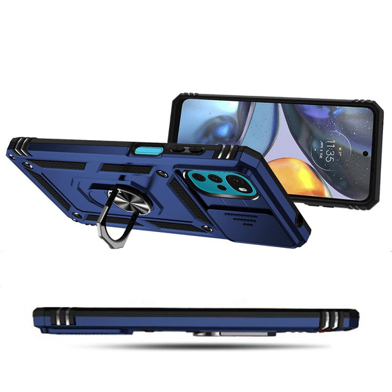 Obal na mobil pre Motorola Moto G22, CamShield Slide, modré