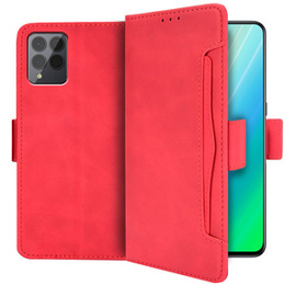 Klapkové puzdro pre T Phone Pro 5G, Card Slot, červené