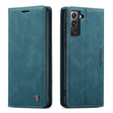 CASEME puzdro pre Samsung Galaxy S21 FE, Leather Wallet Case, zelený