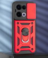 Obal na mobil pre Oppo Reno 13, CamShield Slide, červené