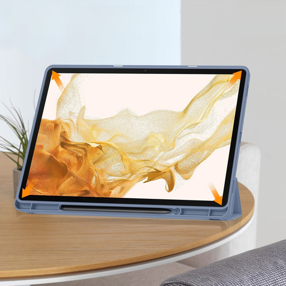 Puzdro pre Samsung Galaxy Tab S10+ Plus, Smartcase s priestorom pre stylus, fialové