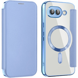 Klapkové puzdro pre Google Pixel 9A, RFID Wallet MagSafe CamShield, modré