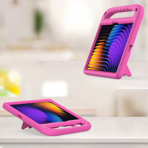 Detské puzdro pre Xiaomi Pad 7 / 7 Pro, s rukoväťou, ružové