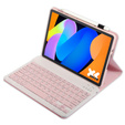 Puzdro s klávesnicou Bluetooth pre Lenovo Idea Tab 11" 2025 TB336FU TB336ZU, ružové