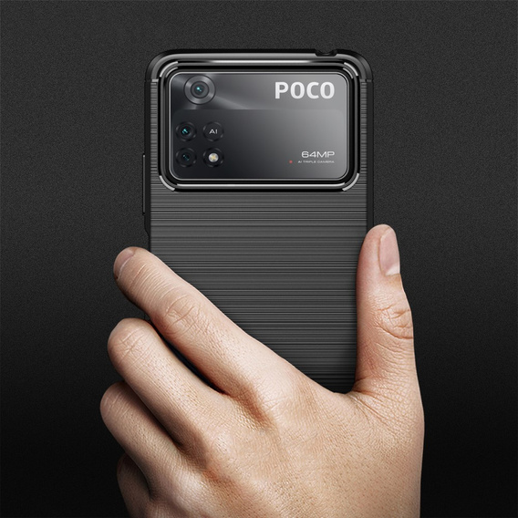 Obal na mobil pre Xiaomi Poco X4 Pro 5G, Carbon, čierne