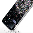 Obal na mobil pre Vivo V21 5G, Glittery, čierne