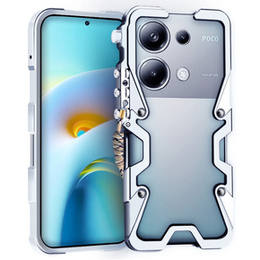 Puzdro pre Xiaomi Redmi Note 13 Pro 4G / Xiaomi Redmi Note 14S / Xiaomi Poco M6 Pro 4G, Aluminium Alloy Bumper, strieborné
