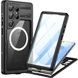 Vodotesné puzdro pre Samsung Galaxy S25 Ultra, Redpepper, pre MagSafe, čierne