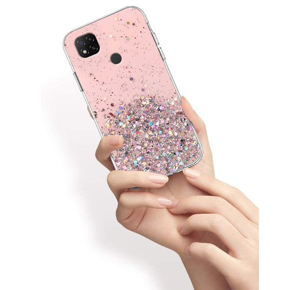 Obal na mobil pre Xiaomi Redmi 9C, Glittery, ružové