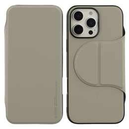 Puzdro X-LEVEL pre iPhone 16 Pro Max, Magnetic Card Holder, sivé